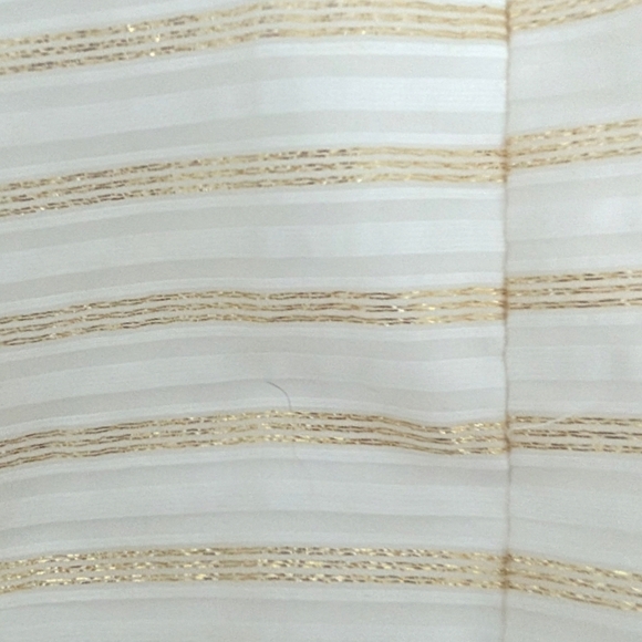 Lilly Pulitzer Henley Dress NWT Size 6 White Gold Metallic Stripes Bow - Picture 11 of 14